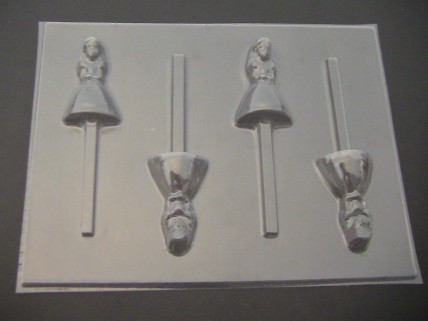 404sp Alice in Wonderland Chocolate or Hard Candy Lollipop Mold 404sp Alice in Wonderland Chocolate or Hard Candy Lollipop Mold